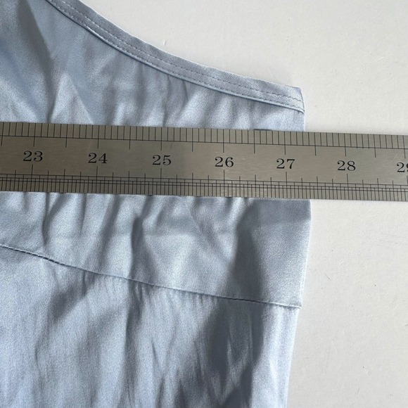 Kathleen Kirkwood Tank Top Womens 3XL Blue Silk Blend Lace Trim Y2K Luxury NWT - Picture 8 of 10